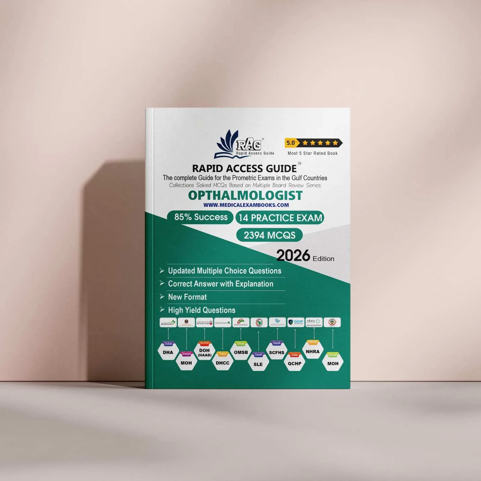 Ophthalmology Prometric Exam Preparation Book – Advanced Clinical Scenarios & MCQs Ophthalmology Prometric exam preparation book with advanced clinical scenarios and detailed MCQs for Gulf licensing exams