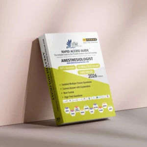 Anesthesiologist Rapid Access Guide Prometric exam preparation book with updated clinical MCQs for Gulf licensing exams