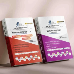 General Dentist Prometric exam preparation book with updated clinical MCQs for DHA, DOH, MOH, SMLE and Gulf dental licensing exams