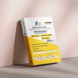 The Advanced DHA Psychologist – Rapid Access Guide is designed for experienced psychologists and repeat DHA exam candidates who require higher-difficulty, exam-standard clinical psychology practice. This edition focuses on advanced clinical reasoning, including complex case formulation, comorbid psychiatric conditions, trauma-informed care, personality disorders, neuropsychological considerations, safeguarding issues, and ethical dilemmas. Each question is written as a detailed clinical scenario, mirroring the depth of judgment expected in the Dubai Health Authority Prometric exam. Key Highlights Advanced-level DHA Psychology MCQs In-depth coverage of treatment-resistant cases, crisis intervention, risk assessment, and multidisciplinary collaboration Emphasis on clinical decision-making, documentation, and patient safety Fully aligned with updated DHA Prometric exam blueprint Comprehensive explanations for all answer choices Ideal for repeat candidates and high-score seekers The Advanced Rapid Access Guide for DHA Psychologists is a powerful preparation tool for candidates aiming to clear the DHA Prometric exam with confidence, while strengthening real-world clinical judgment and ethical practice.