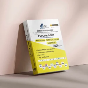 Psychologist Rapid Access Guide Prometric exam preparation book with updated clinical MCQs for Gulf licensing exams