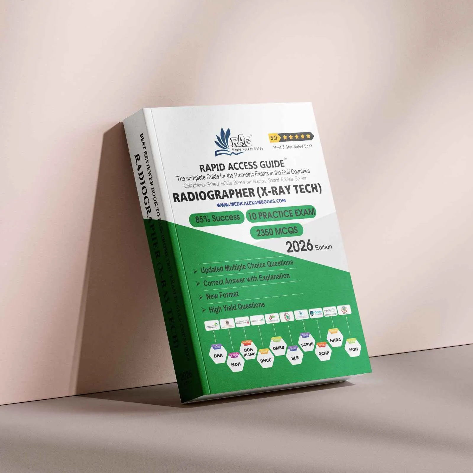 DHA Radiographer X-Ray Technician Rapid Access Guide Prometric exam preparation book for Dubai Health Authority licensing exam